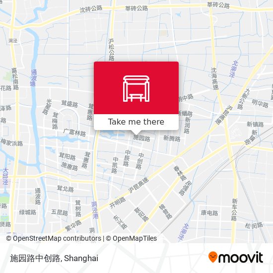 施园路中创路 map