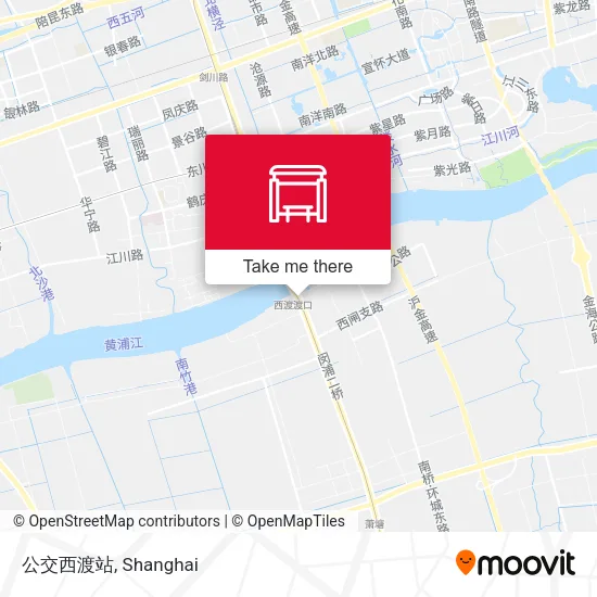 公交西渡站 map