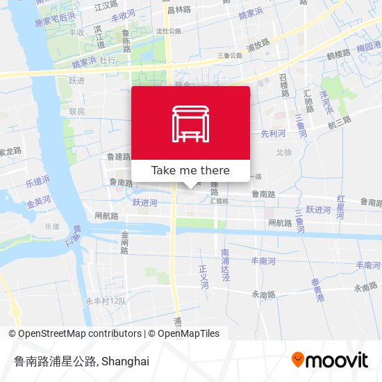 鲁南路浦星公路 map