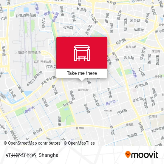 虹井路红松路 map