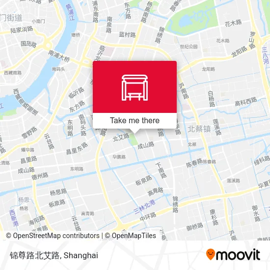 锦尊路北艾路 map