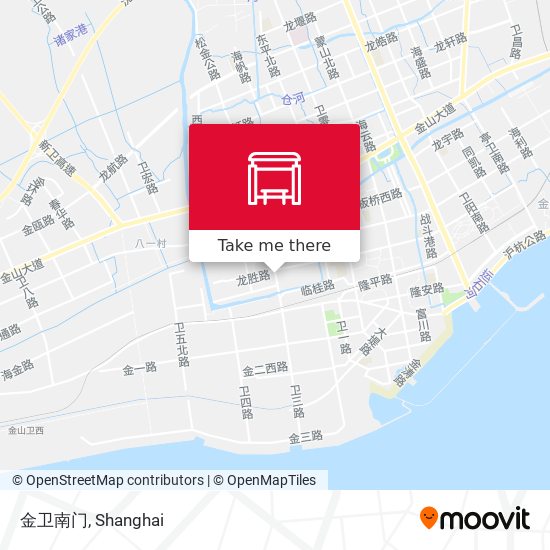 金卫南门 map