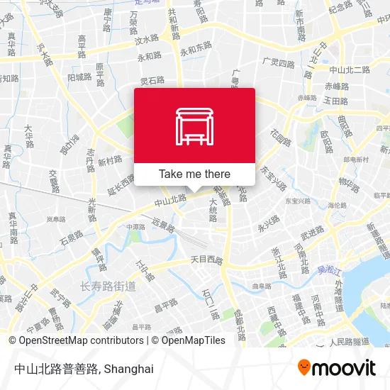 中山北路普善路 map