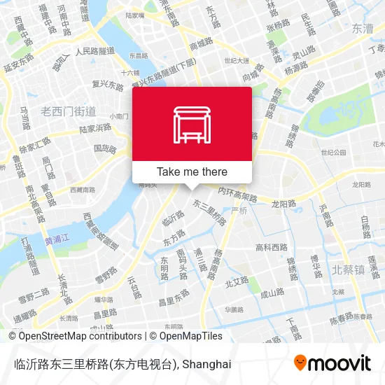 临沂路东三里桥路(东方电视台) map