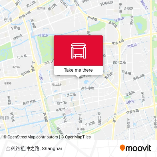 金科路祖冲之路 map
