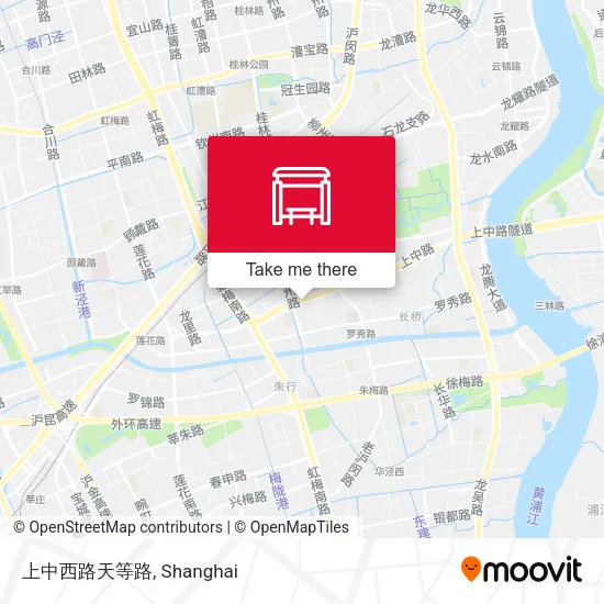 上中西路天等路 map