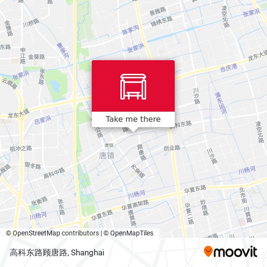 高科东路顾唐路 map