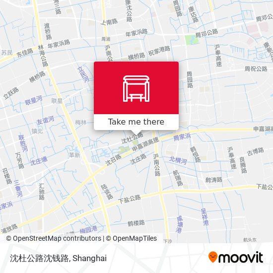 沈杜公路沈钱路 map