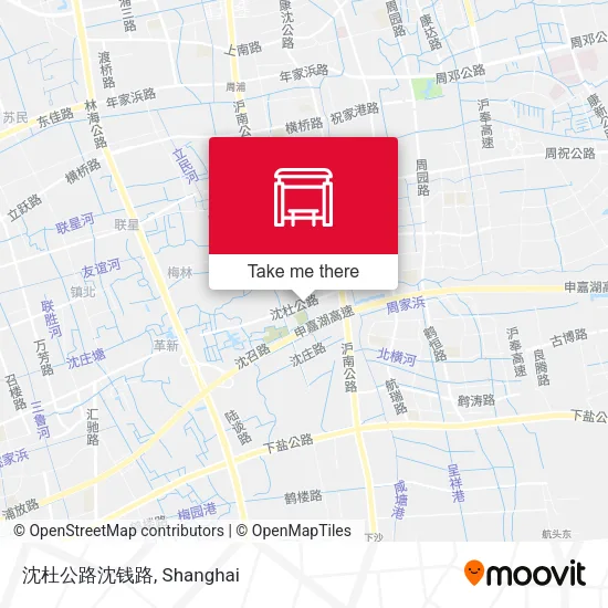 沈杜公路沈钱路 map