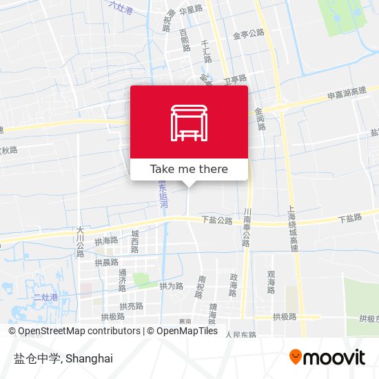 盐仓中学 map