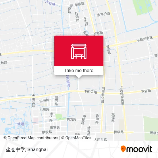 盐仓中学 map