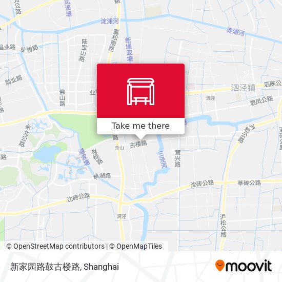 新家园路鼓古楼路 map