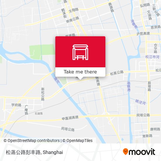 松蒸公路彭丰路 map