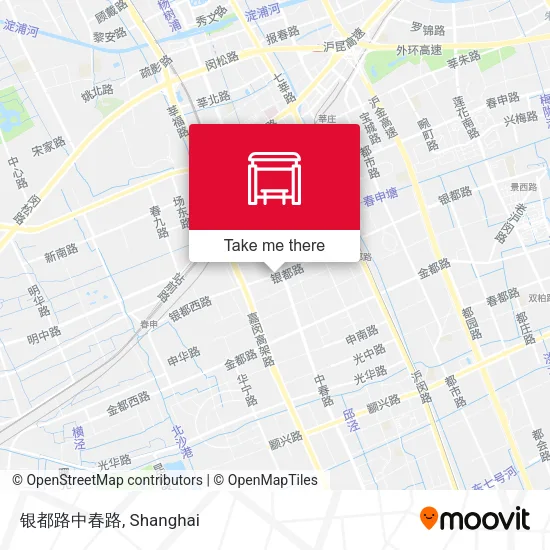 银都路中春路 map