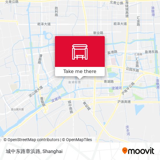 城中东路章浜路 map