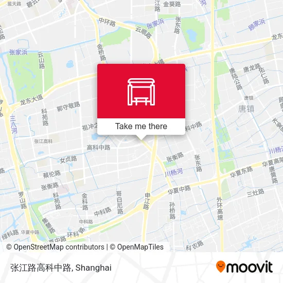 张江路高科中路 map