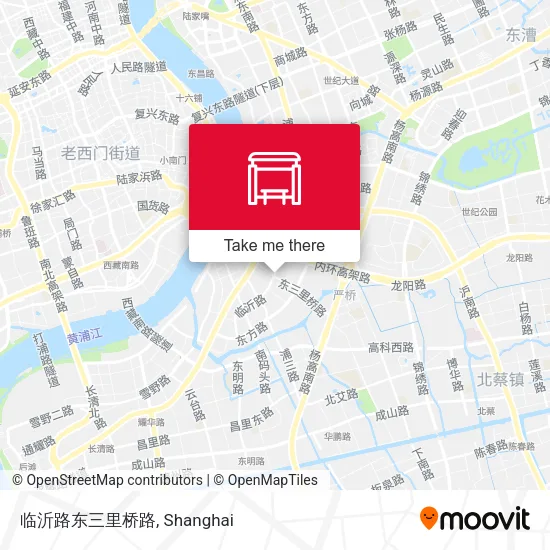 临沂路东三里桥路 map