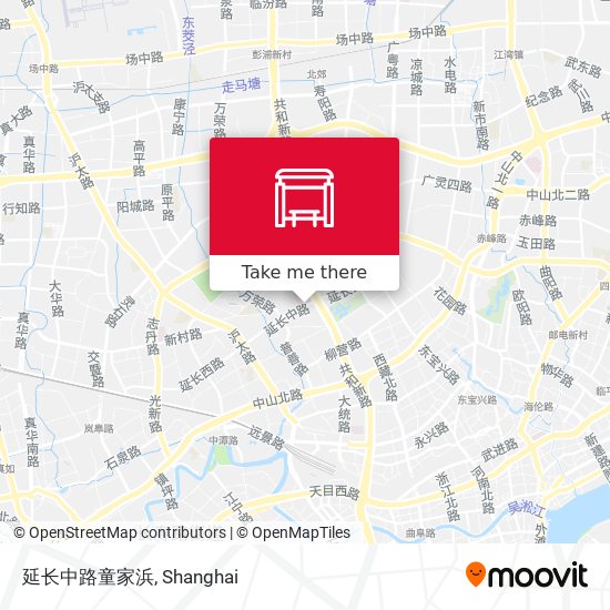 延长中路童家浜 map