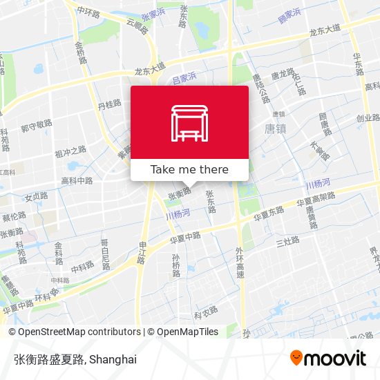 张衡路盛夏路 map