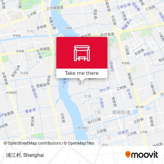 浦江村 map