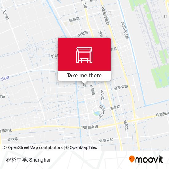 祝桥中学 map