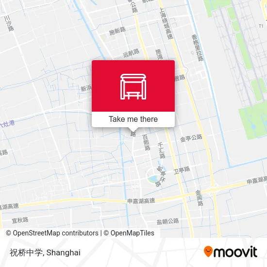 祝桥中学 map