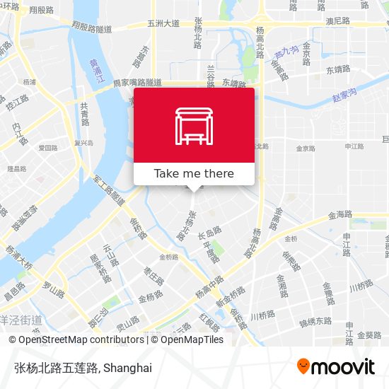 张杨北路五莲路 map