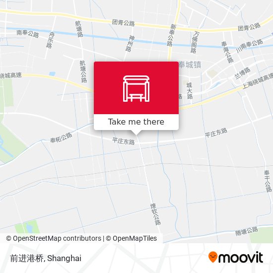 前进港桥 map