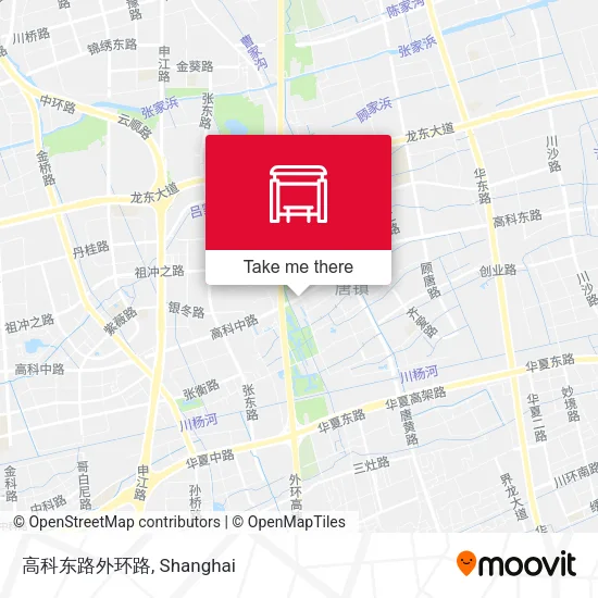 高科东路外环路 map