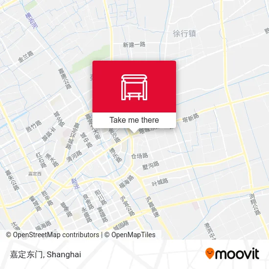 嘉定东门 map