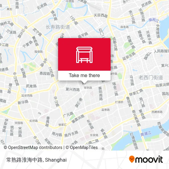 常熟路淮海中路 map