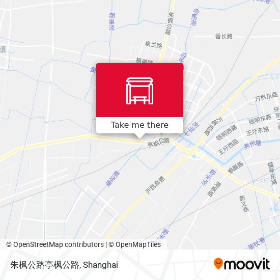 朱枫公路亭枫公路 map