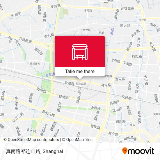 真南路祁连山路 map