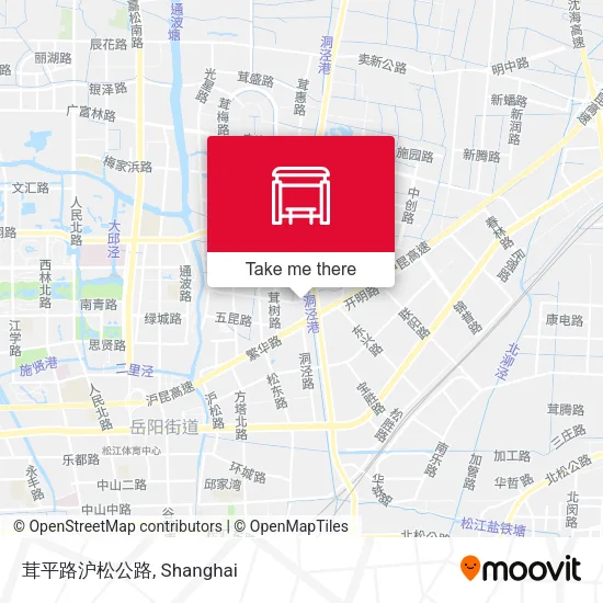 茸平路沪松公路 map