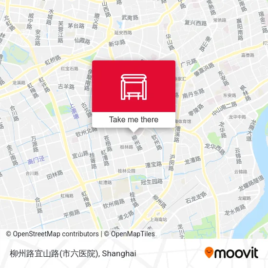 柳州路宜山路(市六医院) map