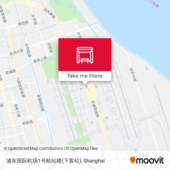 浦东国际机场1号航站楼(下客站) map