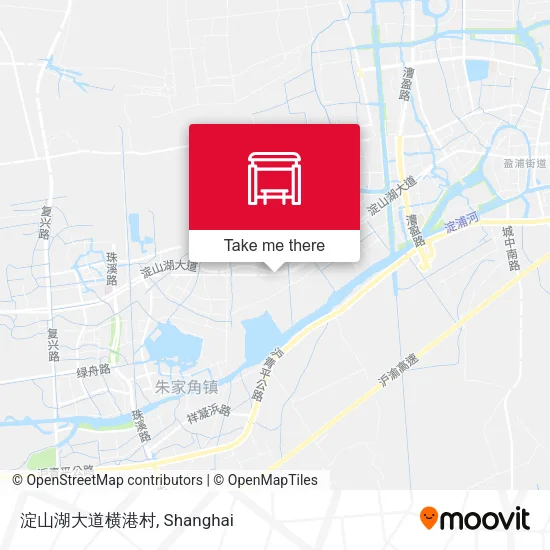 淀山湖大道横港村 map