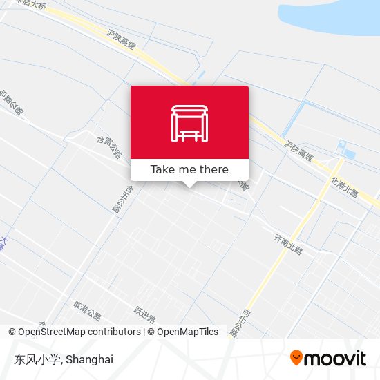 东风小学 map