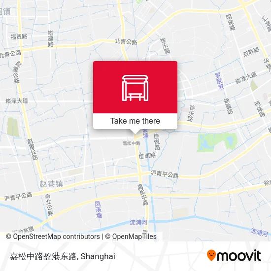 嘉松中路盈港东路 map