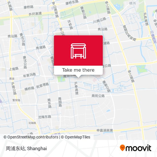 周浦东站 map