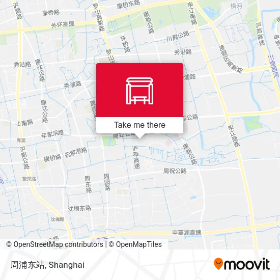 周浦东站 map
