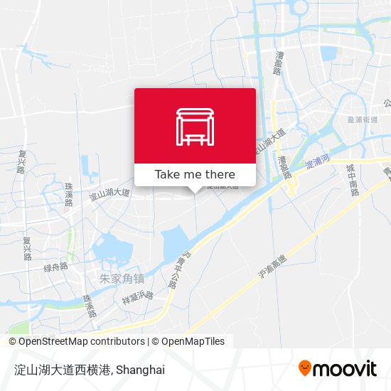 淀山湖大道西横港 map