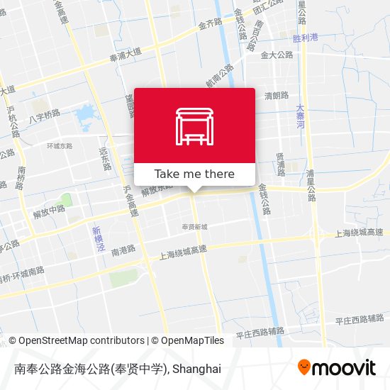 南奉公路金海公路(奉贤中学) map