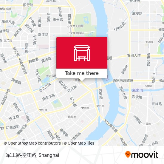 军工路控江路 map