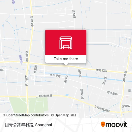 团青公路奉村路 map
