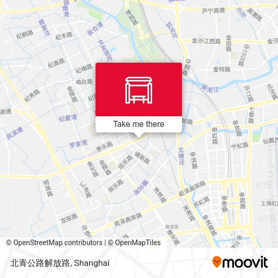 北青公路解放路 map