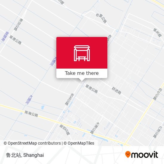 鲁北站 map