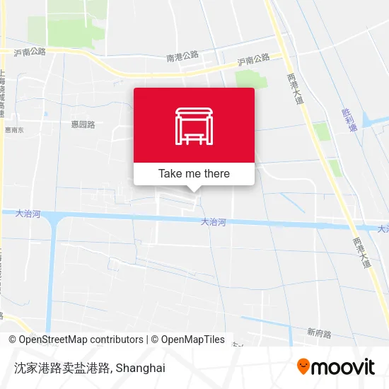 沈家港路卖盐港路 map
