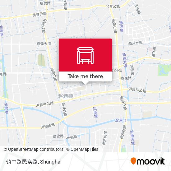 镇中路民实路 map