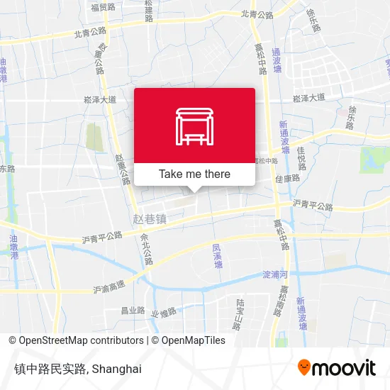 镇中路民实路 map